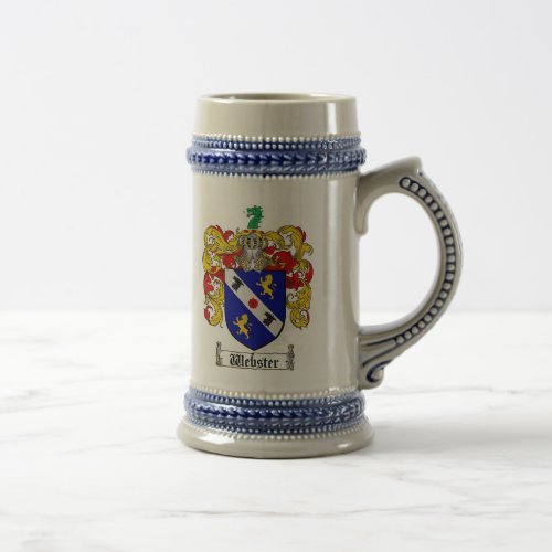 Webster Coat of Arms Stein