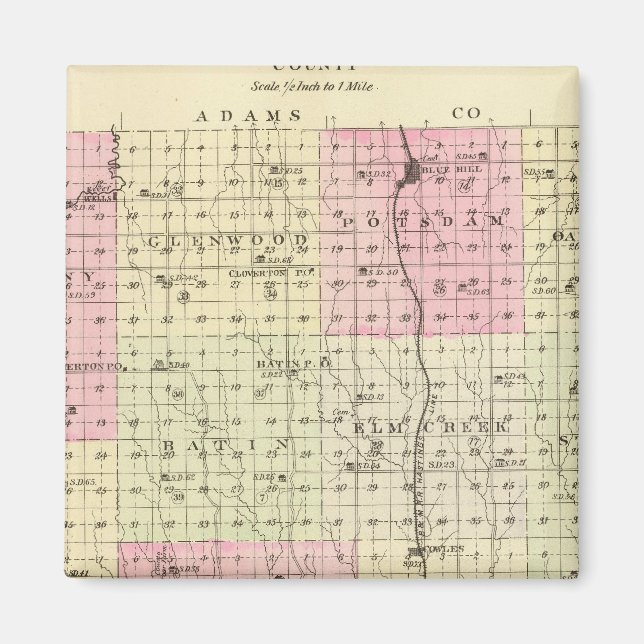 Webster County, Nebraska Magnet (Front)