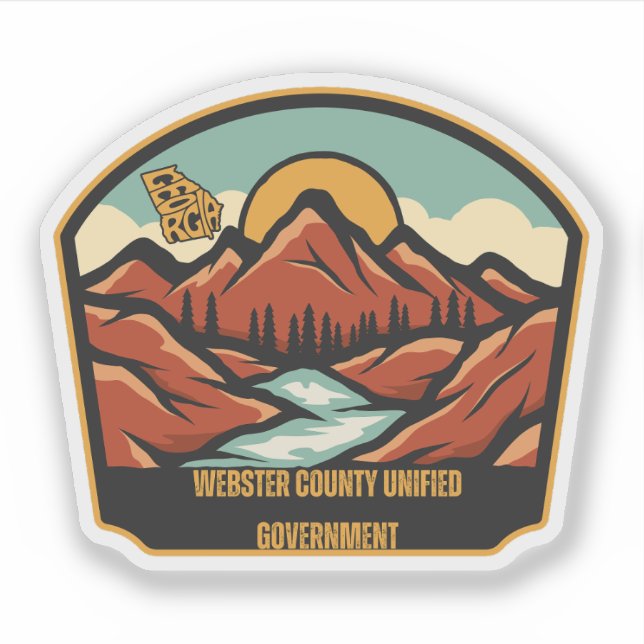 Webster County unified government, Georgia Sticker (Front)