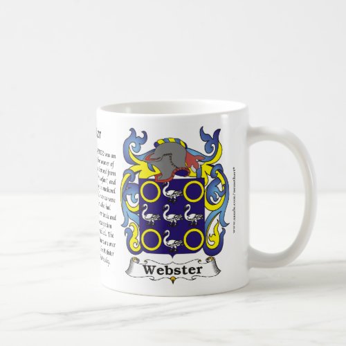 Webster Family Coat of Arms Mug