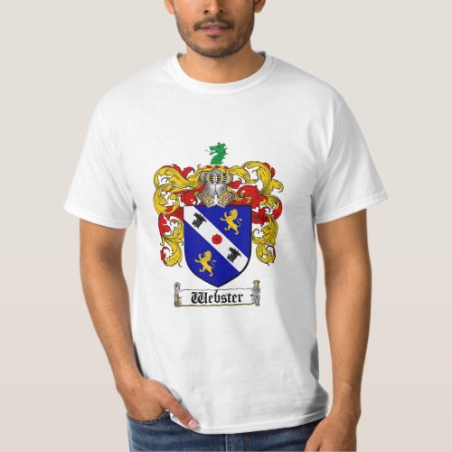 Webster Family Crest _ Webster Coat of Arms T_Shirt