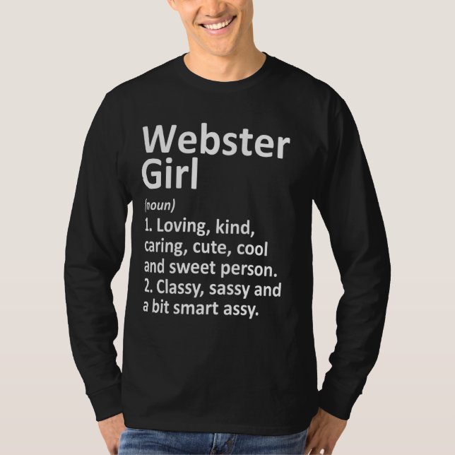Webster Girl Ny New York Funny City Home Roots T-Shirt (Front)