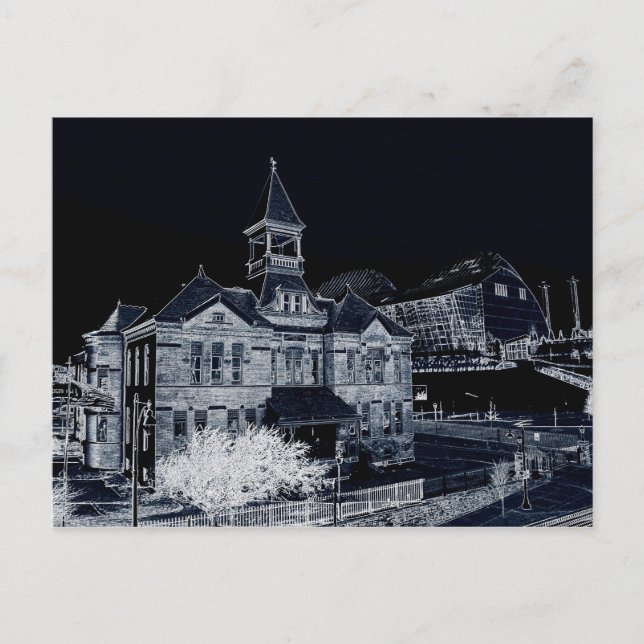 Webster House and Kauffman Center Postcard (Front)