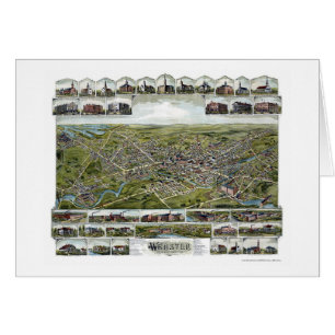Webster, MA Panoramic Map - 1892 Cards