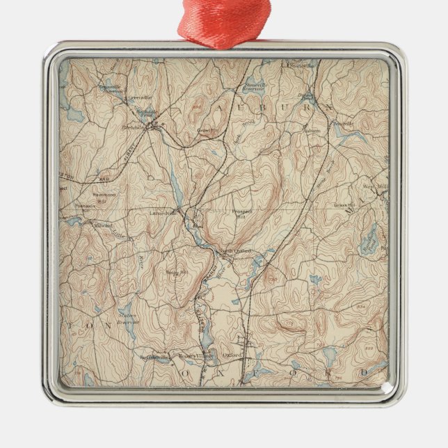 Webster, Massachusetts Metal Ornament (Front)