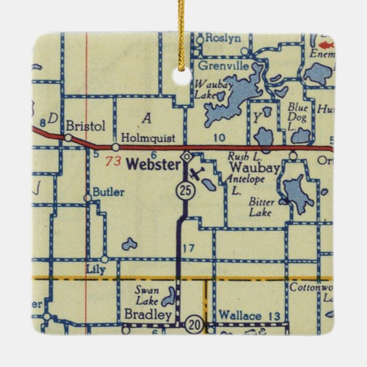 ster SD Old Map Ceramic Ornament Zazzle