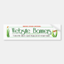Webstite Banner Designs by Delynn Addams Bumper Sticker