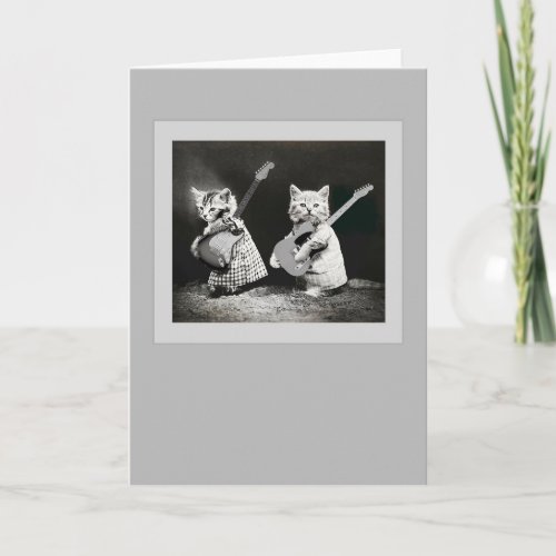 Webstrings Cats with Guitars Card