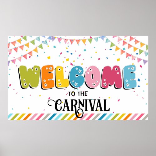 Wecome to the carnival  Banner Poster