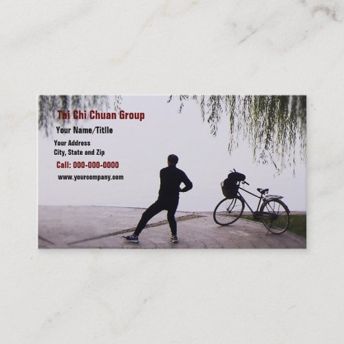 Wecoming A Brand New Day With Tai Chi Business Card