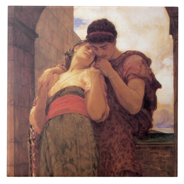 Wedded Bliss (by Frederic Leighton) Ceramic Tile (Front)