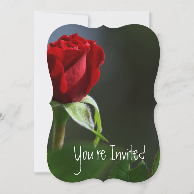 Wedding 15th Anniversary Roses Garden Flower Invitation (Front)