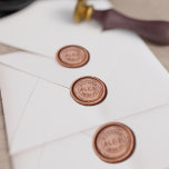 Wedding 1920s Style Monogram Date Wax Seal Stamp<br><div class="desc">Having a Gatsby themed 1920s wedding? Here's the wax seal stamp that you can use. Just add your initials and wedding date</div>