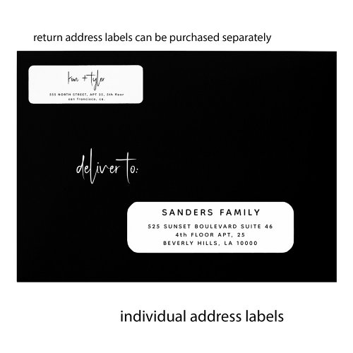 Wedding 24 guest address ROUNDED white labels