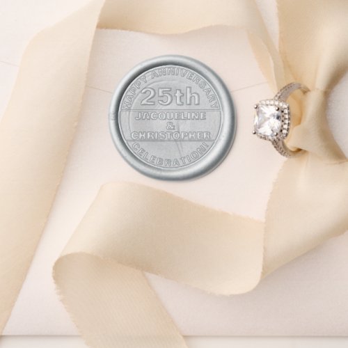 Wedding 25th Anniversary Any Year Wax Seal Stamp