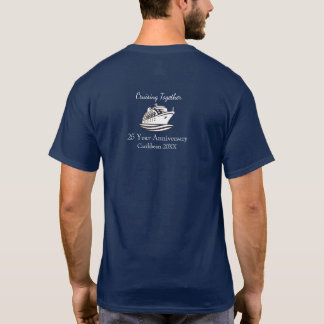  Wedding 25th Anniversary   CruiseBlue Personalize T-Shirt