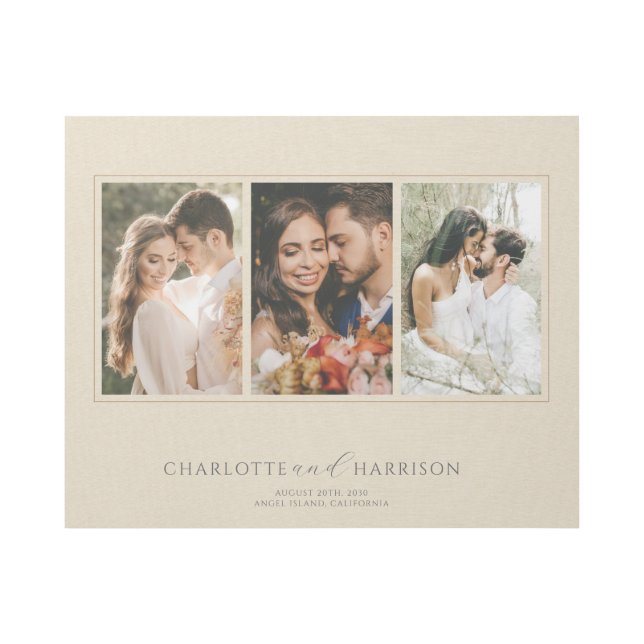Wedding 3 Photo  Gallery Wrap (Front)