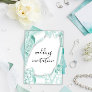Wedding 3D Effect White Mint Green Frame Invitation