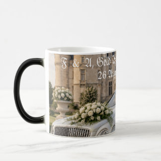 Wedding 50th Anniversary Couple Photo Kiss Color Morph Mug
