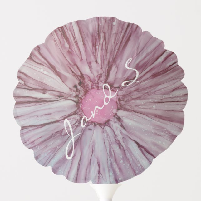 Wedding 6" Round Balloon Lavenders and Blues (Front)