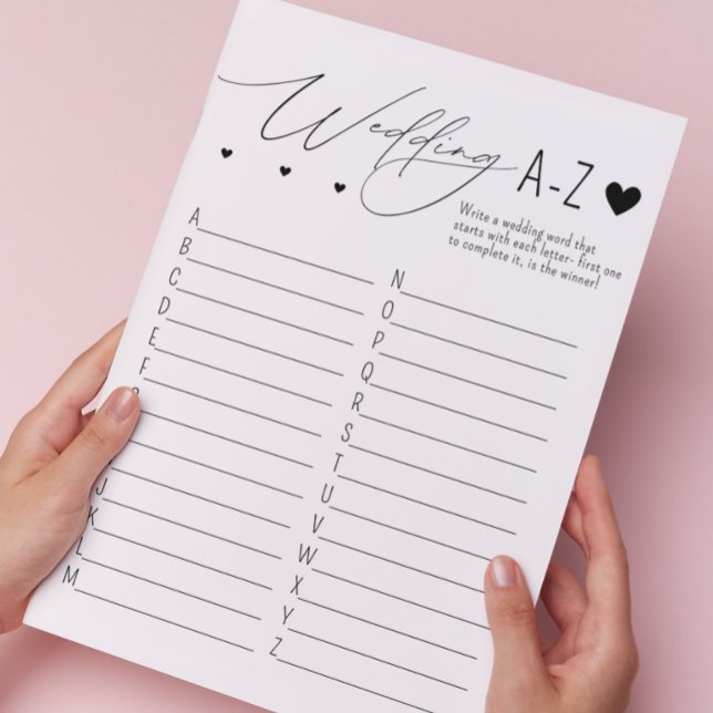 Wedding ABC Game Letterhead (Creator Uploaded)
