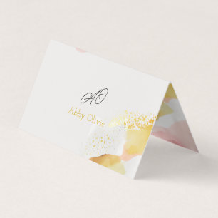 Wedding abstract simple business card