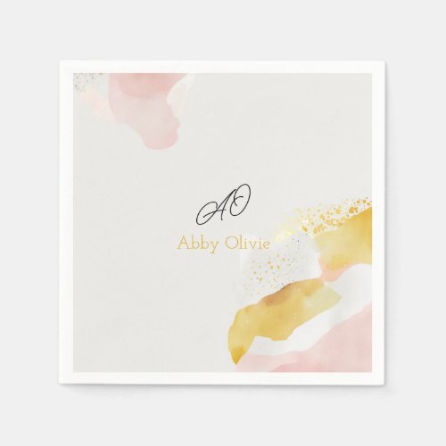 Wedding abstract simple napkins