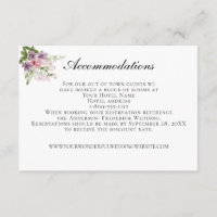 Wedding Accommodations QR code Wedding Website  E Enclosure Card