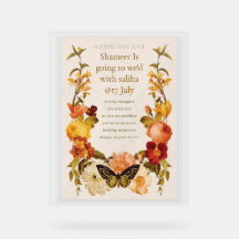Wedding acrylic card