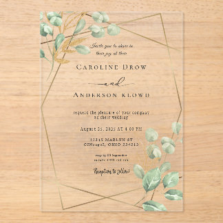 WEDDING Acrylic Invitations