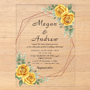 WEDDING Acrylic Invitations