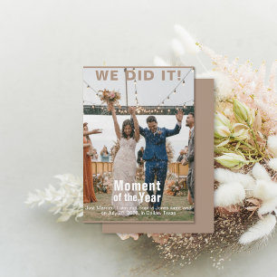 Wedding Add Photo Fun Magazine Cover Card