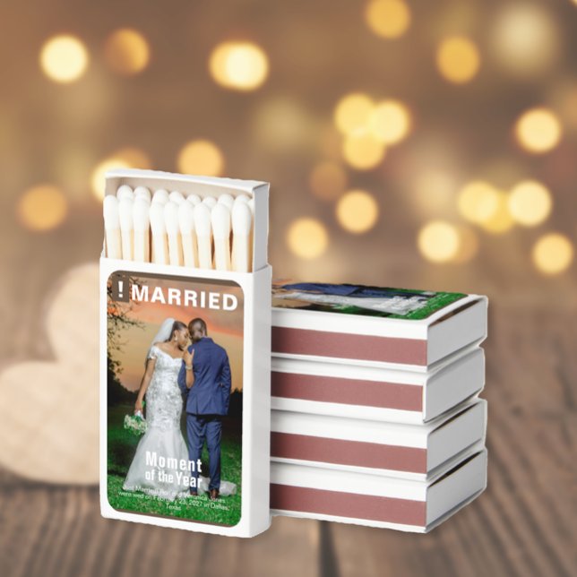 Wedding Add Photo Fun Magazine Cover Matchboxes (Wedding Add Photo Fun Magazine Cover Matchboxes )