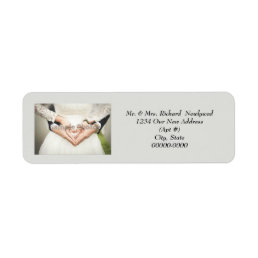 Wedding Add Photo Return Address Labels