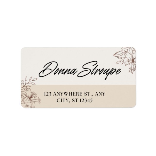 Wedding Address Labels Elegant  (Front)