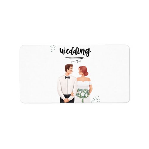 Wedding Address Labels Elegant Personalized Mail