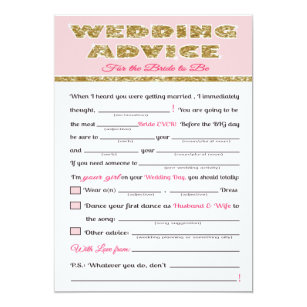 wedding shower advice gifts on zazzle