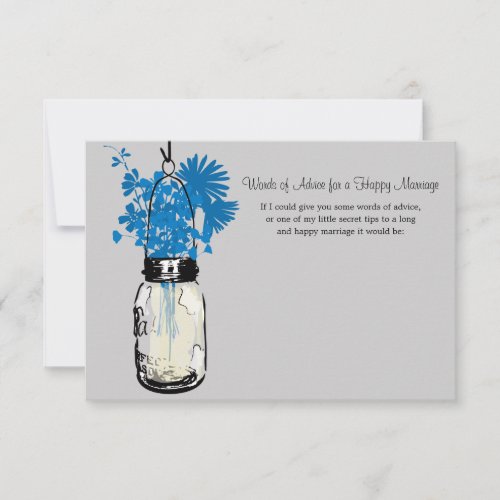 Wedding Advice Card _ Mason Jar