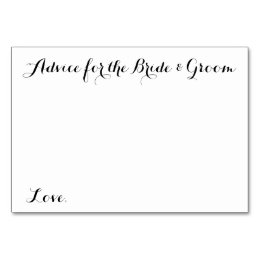 Wedding Advice Cards Zazzle Wedding Advice Cards For The Bride Groom