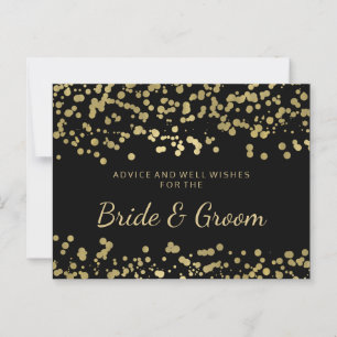 Wedding Advice Gold Foil Look Confetti