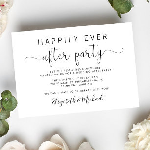 Wedding After Party Invitation Enclosure Card