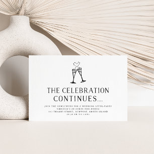 Wedding After Party Invitation Insert Card