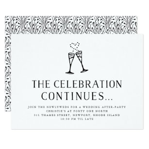 after wedding party invitations announcements zazzle