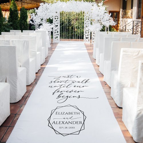 Wedding Aisle Entrance Floor Decals  Calligraphy