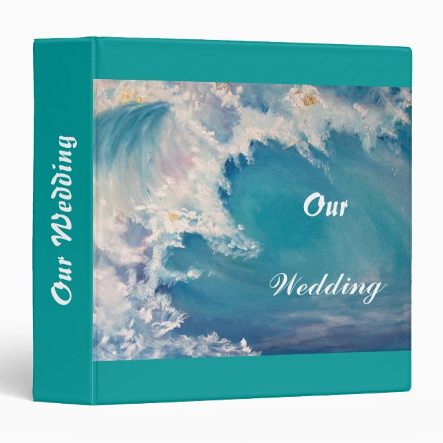 wedding album 3 ring binder (Front/Spine)