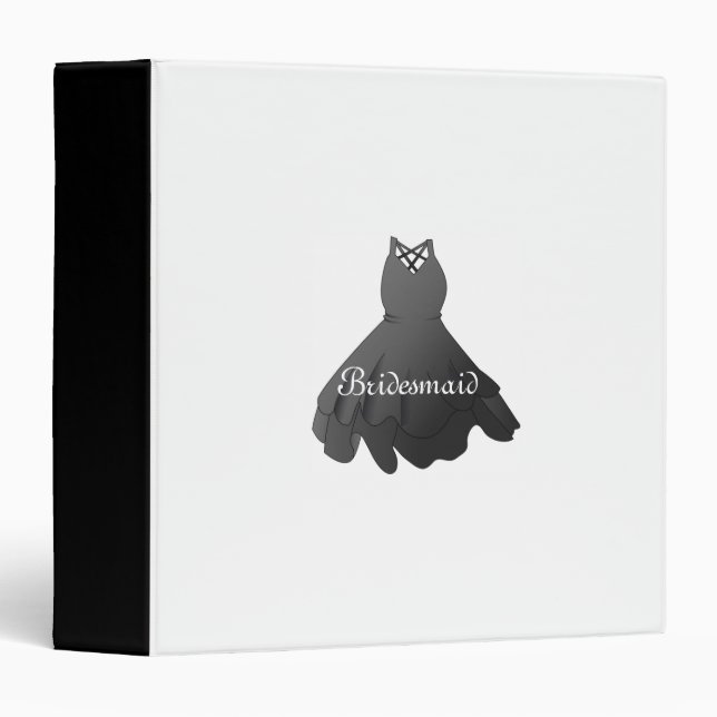 Wedding Album Bridesmaid Dress Binder Planner (Front/Spine)