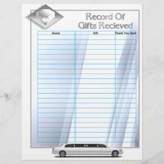 Wedding Album Gift Record Insert Pages