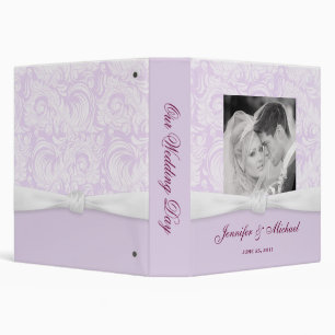Wedding Album or Planner - Lavender Damask Binder