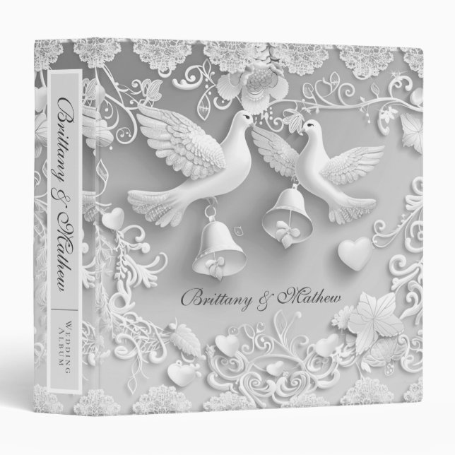 Wedding Album / Planner 3 Ring Binder (Front/Spine)