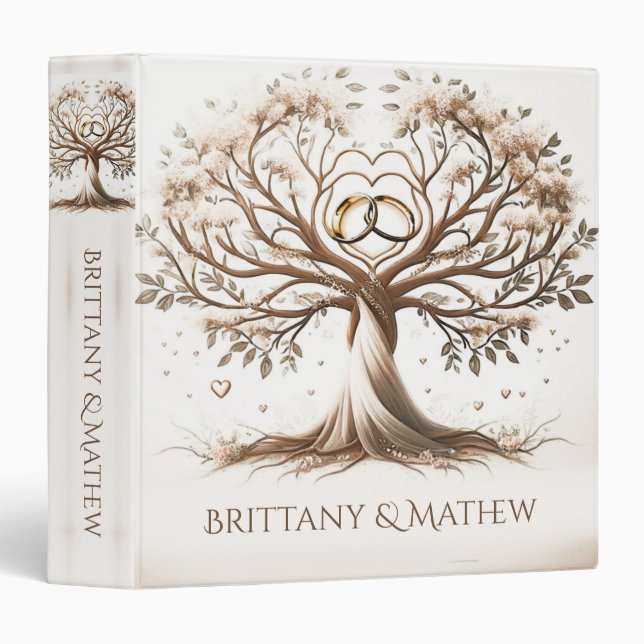 Wedding Album / Planner 3 Ring Binder (Front/Spine)